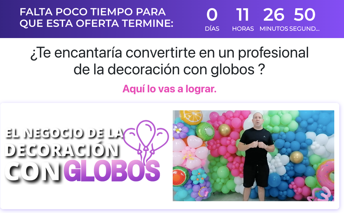 0047 El Negocio de la Decoración con Globos