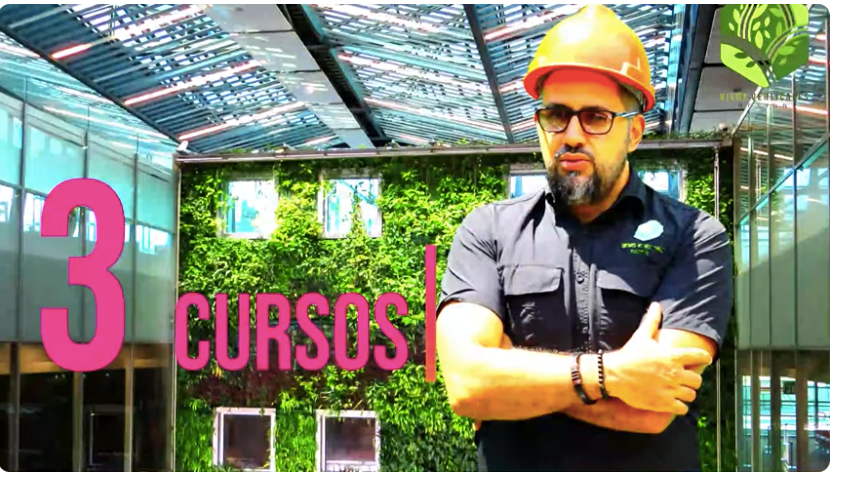 0064 Tres Cursos en 1: Jardín Vertical Profesional,Cuadros Vivos y Huertas Verticales.