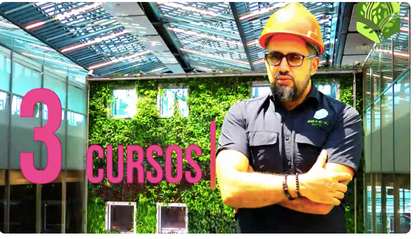 0064 Tres Cursos en 1: Jardín Vertical Profesional,Cuadros Vivos y Huertas Verticales.